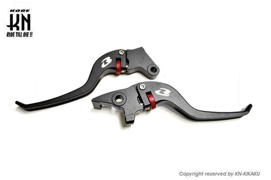 RCB アルミ調整式ブレーキレバー【GSX125/150】ALLOYレバー【ブラック】
