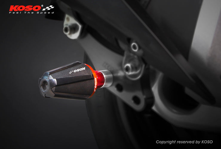 KOSO 汎用マフラースライダー 【ガンメタ】KOSO別注モデル