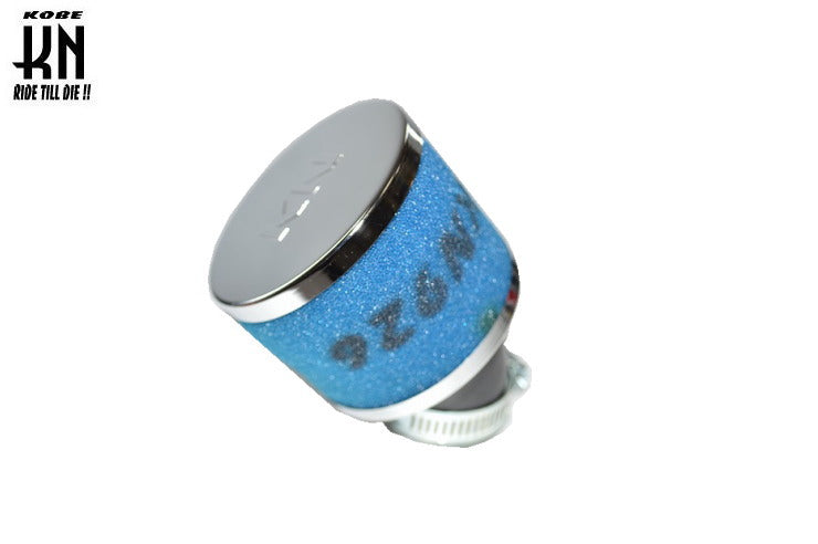 ノーマルキャブ用　KN926 汎用パワーフィルター 45度【ブルー】