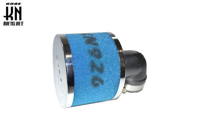 ノーマルキャブ用　KN926 汎用パワーフィルター 90度【ブルー】