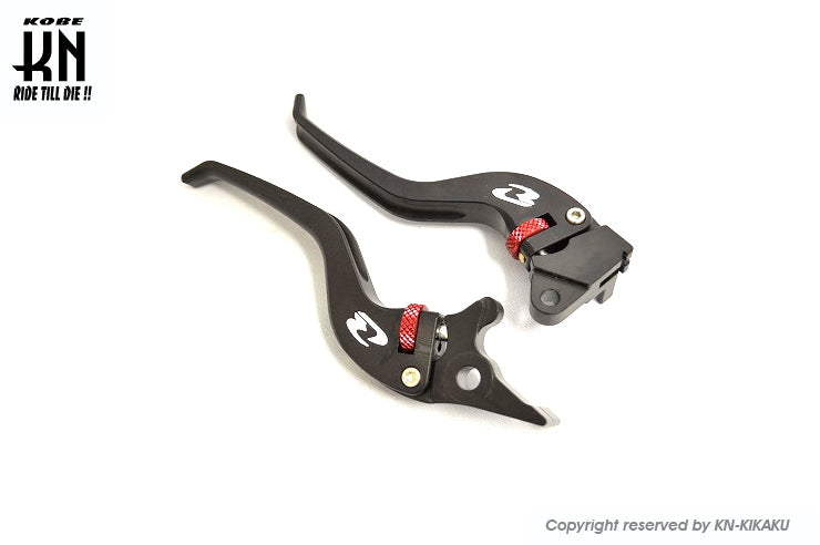 RCB 調整式ブレーキレバー【E-PLUS】【PCX125/150,ZOOMER-X】ブラック/レッド