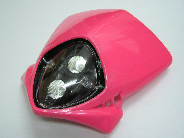 モトクロスカウル　縦目2灯　【ピンク】