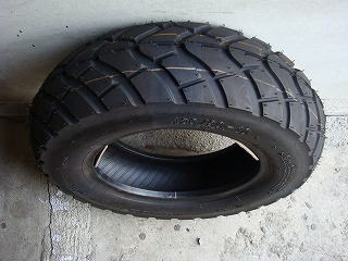 チューブレスタイヤ  ブロックパターン 【KENDA 130/90-10】  K761