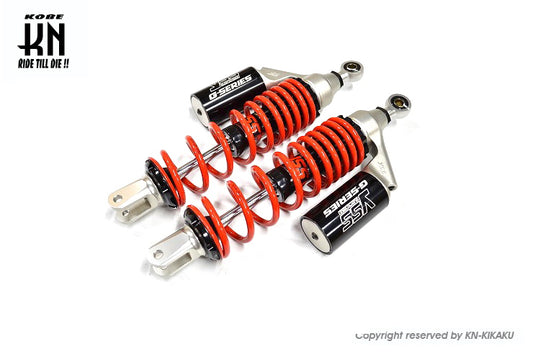 YSS ガスショック【ブラック/レッド】335-350mm【NMAX125/155】G-PLUS【車高調整式】