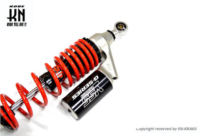 YSS ガスショック【ブラック/レッド】335-350mm【NMAX125/155】G-PLUS【車高調整式】