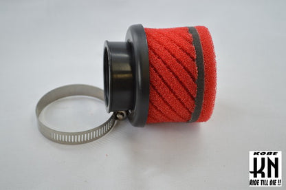 STAGE6 汎用エアフィルター ショートタイプ 【44mm内径】2WAYタイプ【青】