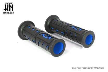 NCY レーシンググリップ【N-23】貫通タイプ 【120mm】ブラック/ブルー