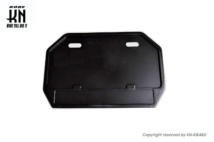 ライセンスプレートフレーム 【山型】ブラック