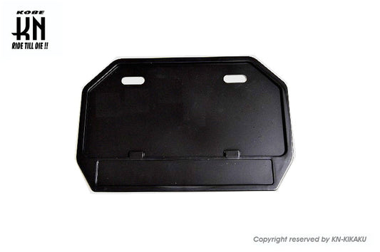 ライセンスプレートフレーム 【山型】ブラック