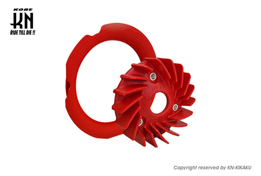 KOSOスーパーライトークーリングファン【グリファス/ BWS125(3型)/NMAX125/155(2型/V2)/X FORCE】軽量強化ファン+ファンガイド