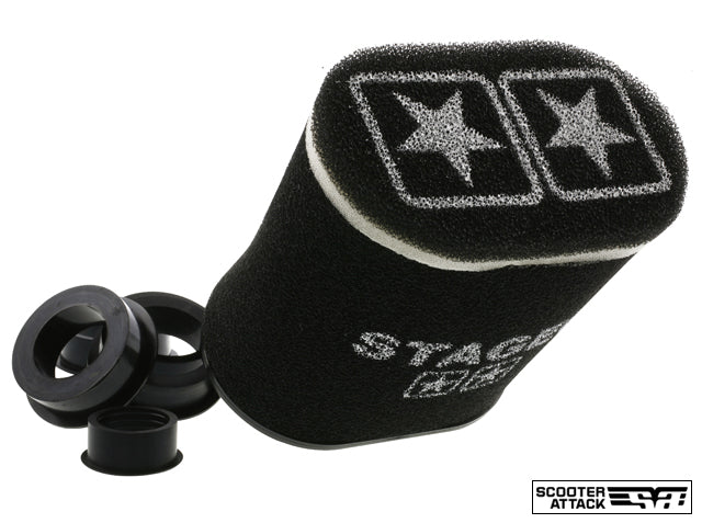 STAGE6 汎用エアフィルター大 【黒】【55/49/45/42/35/28】mm