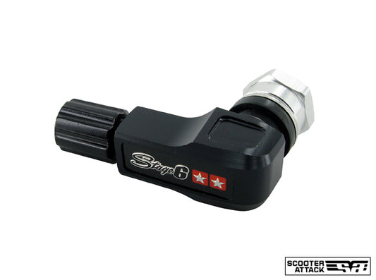 STAGE6 サイドストレートバルブ アルミ削出し【ブラック】