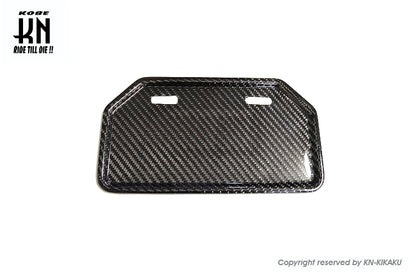 MOS カーボンライセンスプレートフレーム 【山型】ナンバープレート