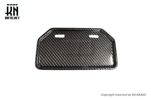 MOS カーボンライセンスプレートフレーム 【山型】ナンバープレート