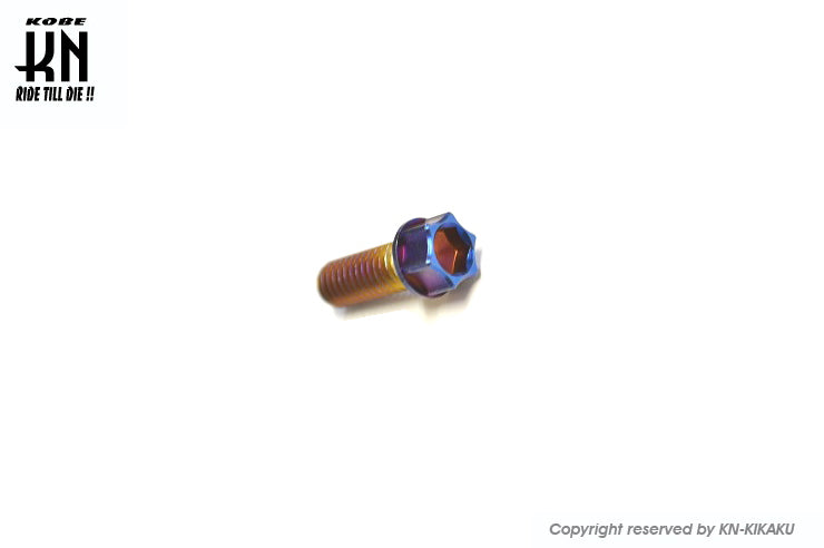 NCY ヘックスステンレスボルト 【M6-15mm】 1本【チタンブルー】