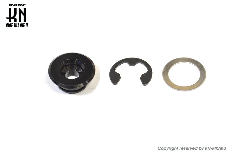 ディスクローターピン/クリップセット【補修用】ブラック【アルミピン】