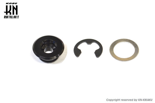 ディスクローターピン/クリップセット【補修用】ブラック【アルミピン】