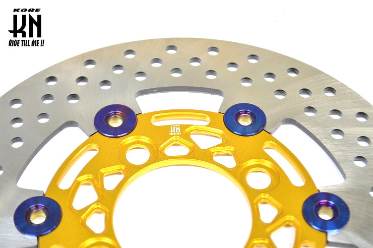 フローティングディスクローター220mm 【PCX125/150,Dio110,SHモード,グロム,モンキー125】ゴールド