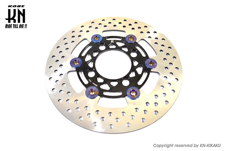 フローティングディスクローター220mm 【PCX125/150,Dio110,SHモード,グロム,モンキー125】ブラック