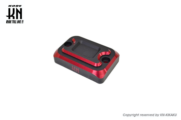 アルミCNCマスターシリンダーキャップ【マットブラック/レッド】