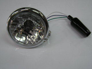 汎用　ベーツタイプヘッドライト　 4.5インチ　リフレクタータイプ　シルバー