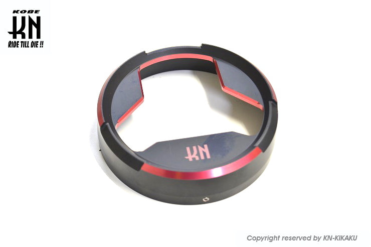 デュアルカラーガソリンタンクカバー【NMAX125/NMAX155】マットブラック/レッド