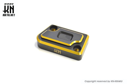 デュアルカラーマスターシリンダーカバー【スズキ 50/100/125系】マットブラック/ゴールド