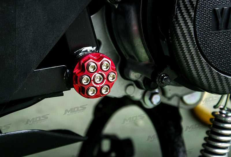 MOS フレームサイドキャップ 【BWS/X125(5S9/46P)/マジェS/FORCE】【レッド】