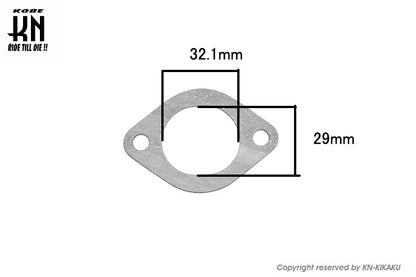 KOSO ビッグインテークマニホールド用ガスケット【シグナスX1型〜5型/BWS125 1型〜2型】30-32mm用