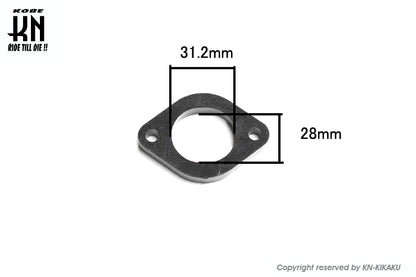 KOSO ビッグインテークマニホールド用ヒートプロテクション【シグナスX1型〜5型/BWS125 1型〜2型】30-32mm用