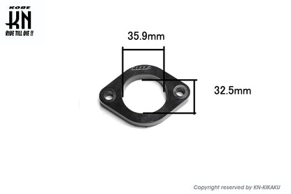 KOSO ビッグインテークマニホールド用ヒートプロテクション【シグナスX1型〜5型/BWS125 1型〜2型】34-36mm用