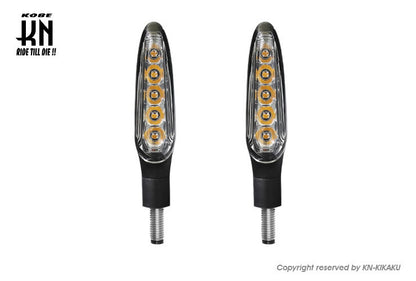 KOSO シーケンシャルLEDウインカー4【車検対応】クリアーレンズ【左右セット】