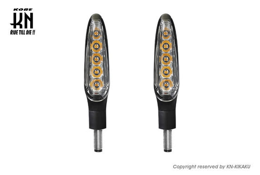 KOSO シーケンシャルLEDウインカー4【車検対応】クリアーレンズ【左右セット】