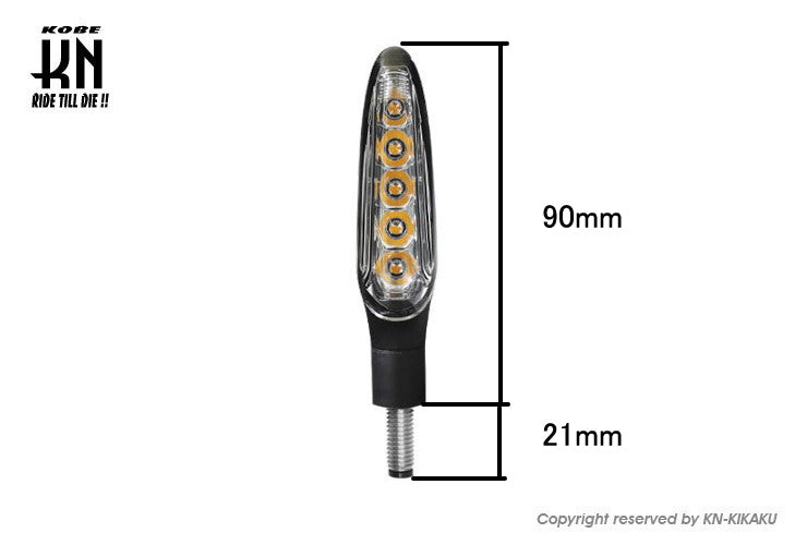 KOSO シーケンシャルLEDウインカー4【車検対応】クリアーレンズ【左右セット】