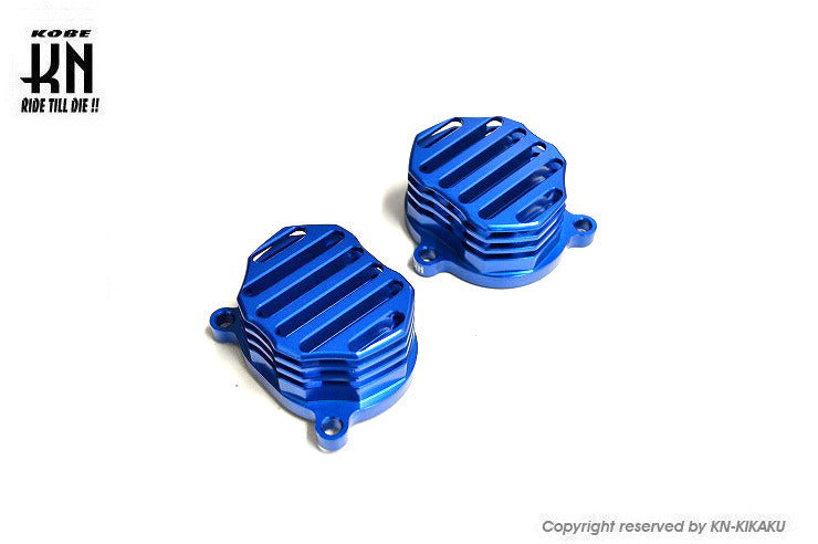 KN企画 ビレットタペットカバー タイプ2【シグナスX/BWS125】ブルー2