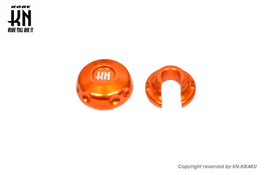 アルミCNCチョークレバーキャップ【オレンジ】ビッグキャブ用