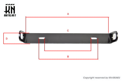 ライセンスプレート固定タイプ【ウインカー汎用ステー】