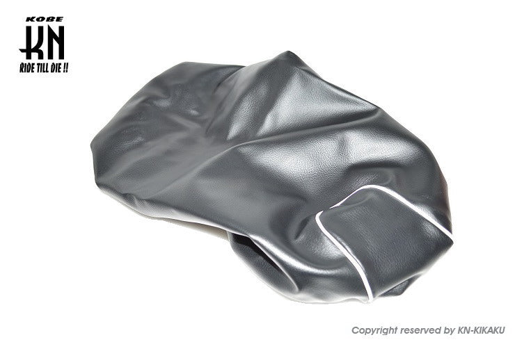 2WAY シートカバー【ゴム入り】 国産高品質 ブラック/ホワイトパイピング【チャンプCX】