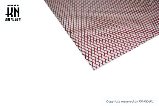 カラーワイヤーネット【メッシュ】300mm×300mm　レッド