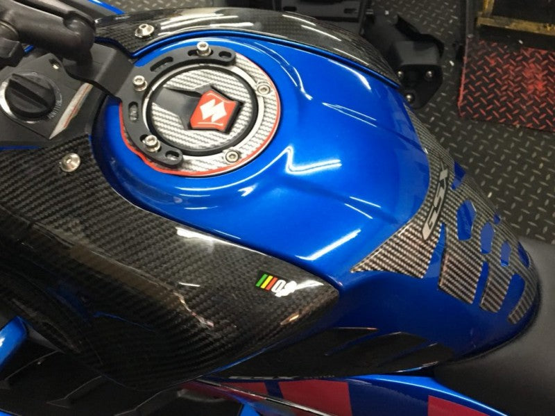 MOS カーボンガソリンタンクカバー【GSX-R 125/150】