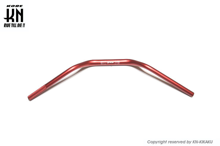 RCB 汎用ファットバー【取付部28.6mm/ハンドルグリップ部22.2mm】レッド