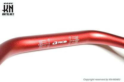 RCB 汎用ファットバー【取付部28.6mm/ハンドルグリップ部22.2mm】レッド