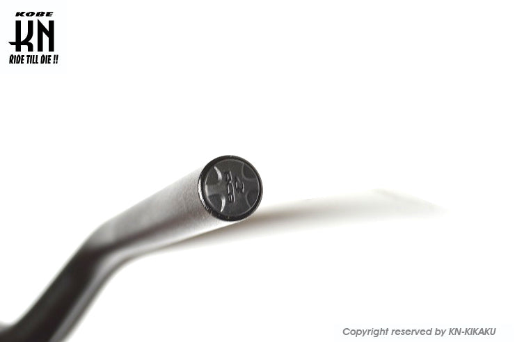 RCB 汎用ファットバー【取付部28.6mm/ハンドルグリップ部22.2mm】ブラック