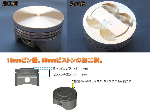 TTMRC シグナスX/BWS125/アドレスV125  鍛造ピストン【受注品】