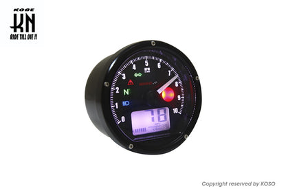 KOSO TNTマルチファンクションメーター【ブラックパネル】