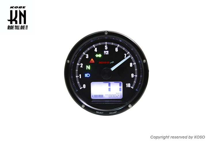 KOSO TNTマルチファンクションメーター【ブラックパネル】