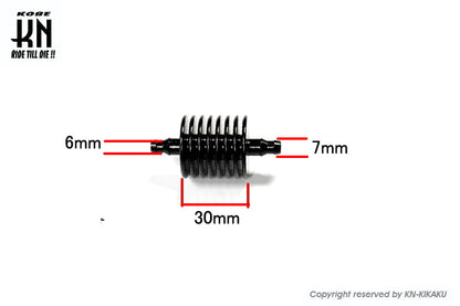 アルミ燃料クーラー【6mm】ブラック