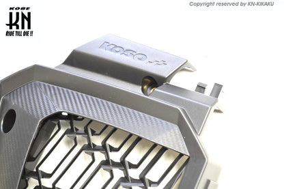 KOSO ラジエーターカバー【マジェスティS/SMAX/FORCE155】ブラック