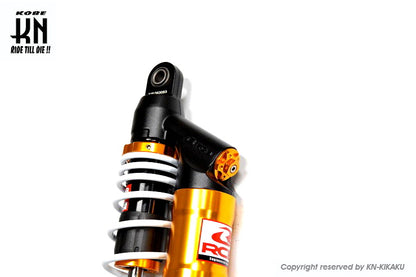 RCB 330mm リアショック減衰調整付【DB-2】ゴールド/ホワイト【NMAX125/155】