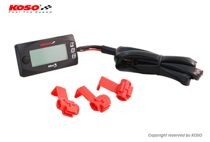 KOSO Mini3デジタル 【外気温/電圧/時計】